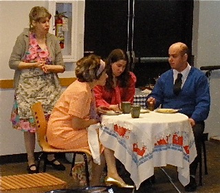 At Bubbie's table